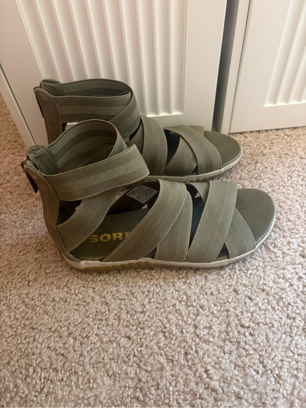 Sorel Olive Green Strappy Sport Sandals